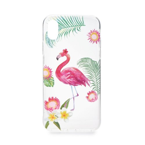 Obal pre iPhone X / iPhone XS | Kryt Forcell Summer FLAMINGO