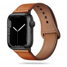 Remienky pre Apple Watch 4 / 5 / 6 / 7 / SE (42 / 44 / 45mm) | Tech-Protect LeatherFit hnedý