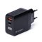 Nabíjačka do siete | Wozinsky s 2 portami ( USB, USB C ) 20 W čierna