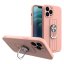 Obal pre iPhone 13 Pro Max | Kryt silicone ring ružový
