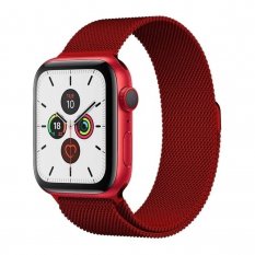 Remienky pre Apple Watch 4 / 5 / 6 / 7 / 8 / SE / Ultra (42 / 44 / 45mm) | Magnetic červený