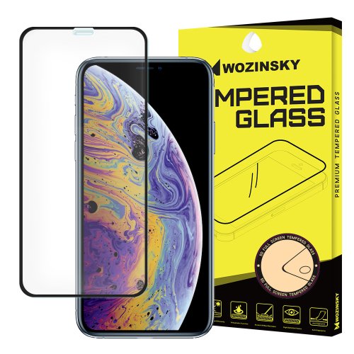 Ochranné tvrdené sklo iPhone X / XS / 11 Pro - Wozinsky Full čierne