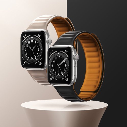 Remienky pre Apple Watch 4 / 5 / 6 / 7 / 8 / SE / Ultra (42 / 44 / 45mm) | Magnetic strap 1 čierny