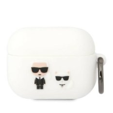 Obal pre AirPods Pro / AirPods Pro 2 | Karl Lagerfeld KLACAPSILKCW white