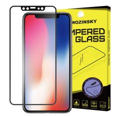 Ochranné tvrdené sklo iPhone X / XS / 11 Pro - Wozinsky s rámom PET čierne