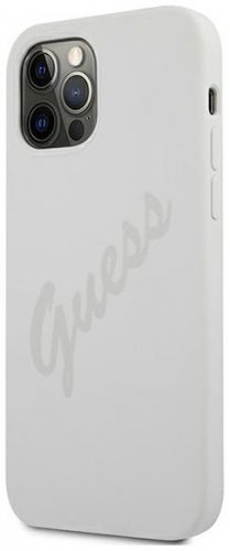 Obal pre iPhone 12 / iPhone 12 Pro | Kryt Guess Silicone Vintage GUHCP12MLSVSCR
