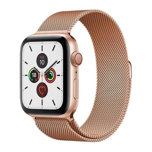 Remienky pre Apple Watch 4 / 5 / 6 / 7 / 8 / SE / Ultra (42 / 44 / 45mm) | Magnetic rose-gold