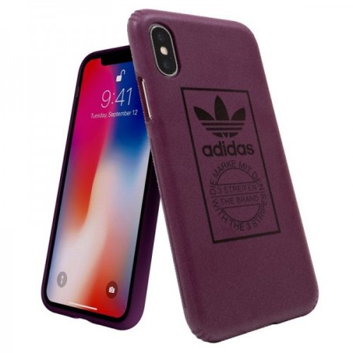 Obal pre iPhone X / iPhone XS | Kryt Adidas ADIDAS OR HARD TECHINK MAROON