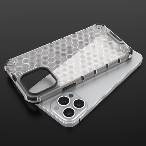 Obal pre iPhone 13 Pro | Kryt Honeycomb Bumper červený