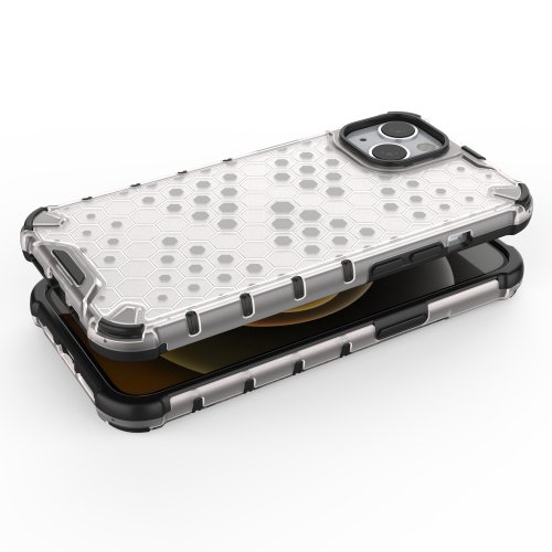 Obal pre iPhone 13 | Kryt Honeycomb Bumper čierny
