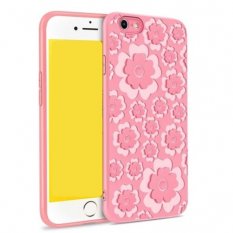 Obal pre iPhone X / iPhone XS | Kryt MSVII Flower Flexible pink