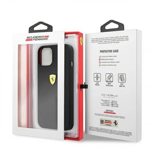 Obal pre iPhone 13 Pro | Kryt Ferrari Silicone FESSIHCP13LBK