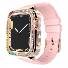 Remienky pre Apple Watch 4 / 5 / 6 / 7 / 8 / SE (38 / 40 / 41mm) | Kingxbar Starry Series pink