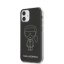 Obal pre iPhone 12 Mini | Kryt Karl Lagerfeld PC/TPU Metallic Iconic Outline KLHCP12SPCUMIKBK