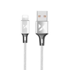 Dátový kábel Apple iPhone Lightning | Wozinsky (WUC-L2W) 2,4A 2m silver