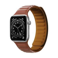 Remienky pre Apple Watch 4 / 5 / 6 / 7 / 8 / SE / Ultra (42 / 44 / 45mm) | Magnetic strap 1 hnedý