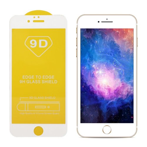 Ochranné tvrdené sklo iPhone 6 / 6S - UNIPHA 9D biele